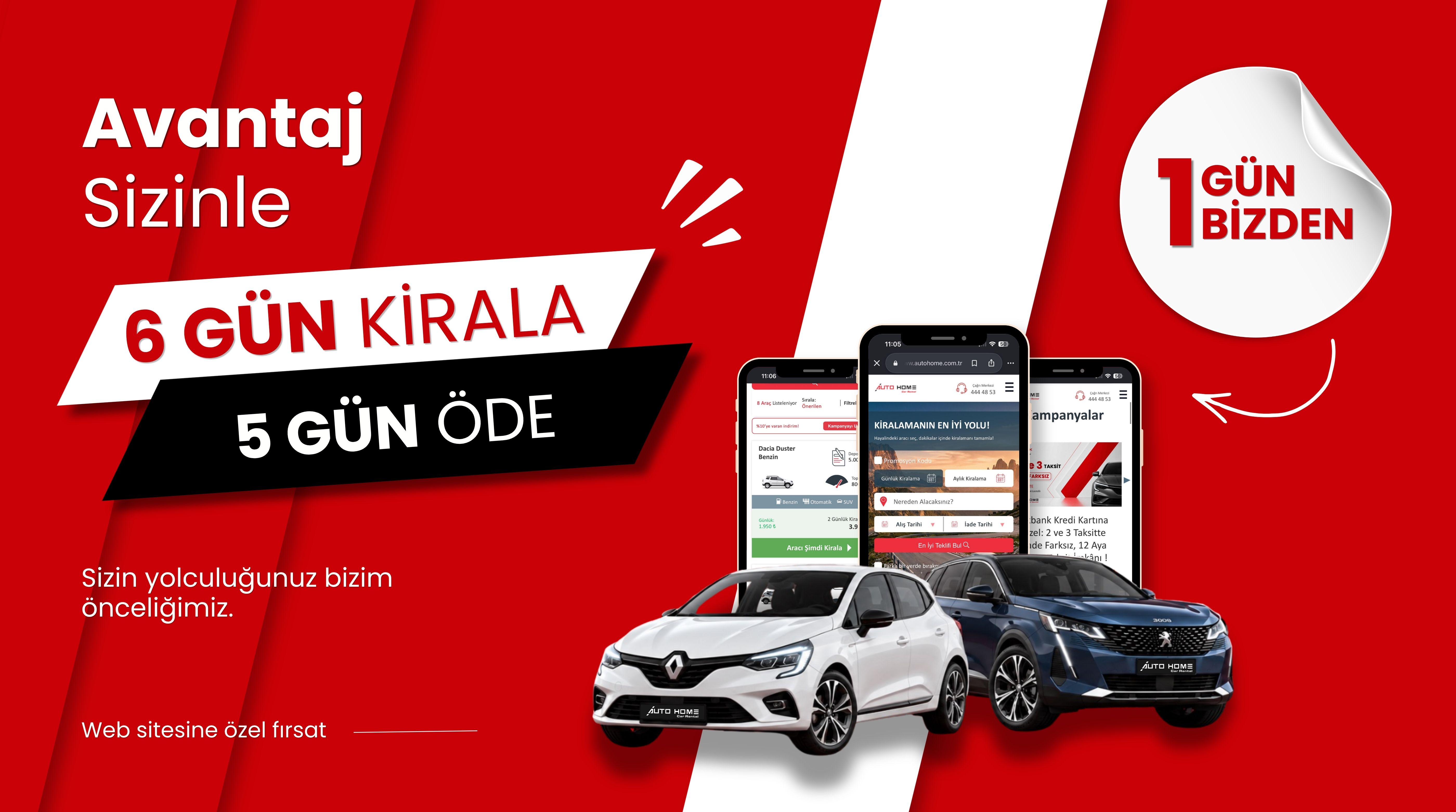 1 GÜN BİZDEN!
